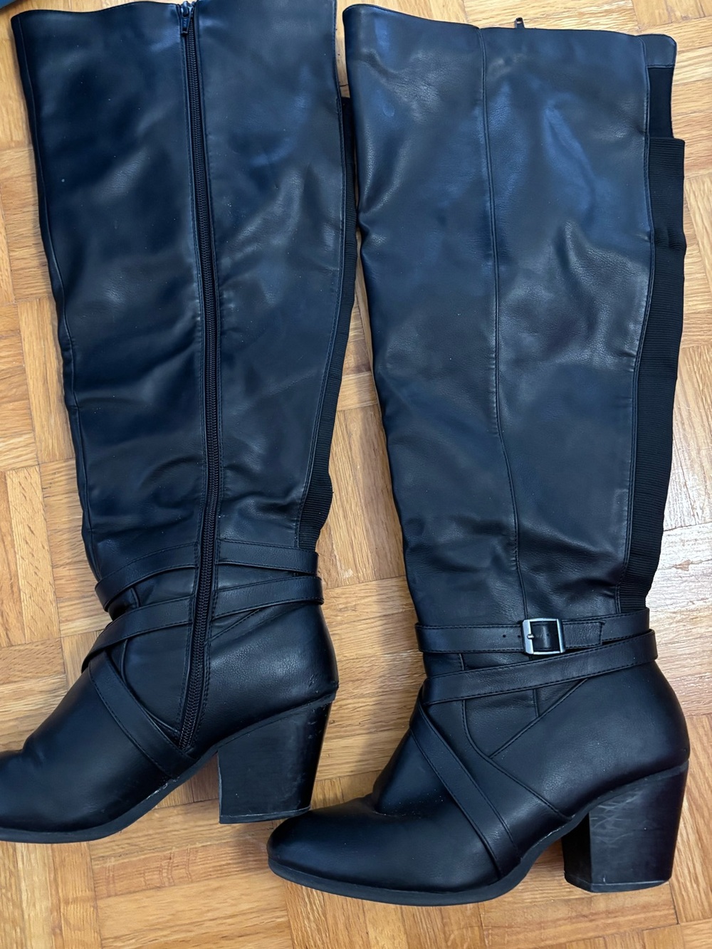 Torrid - Women's Wide Black Over the Knee-High Block Heel Boots